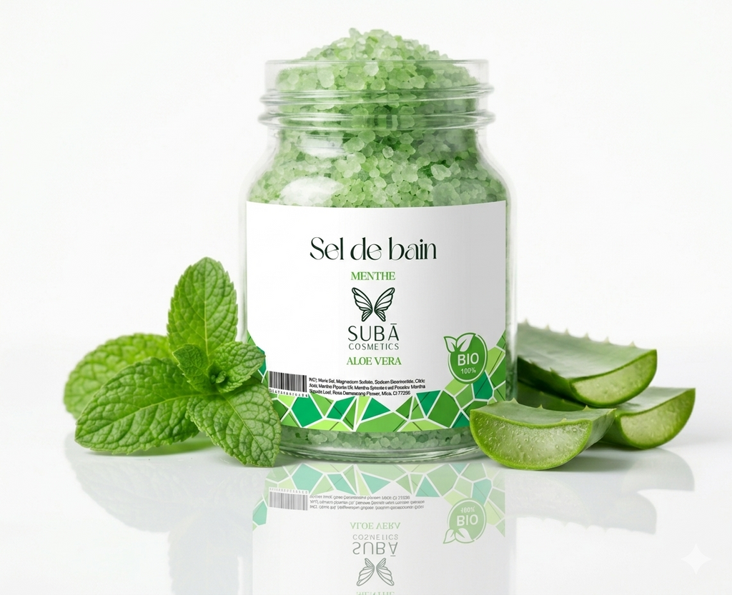 Sels de bain à la menthe