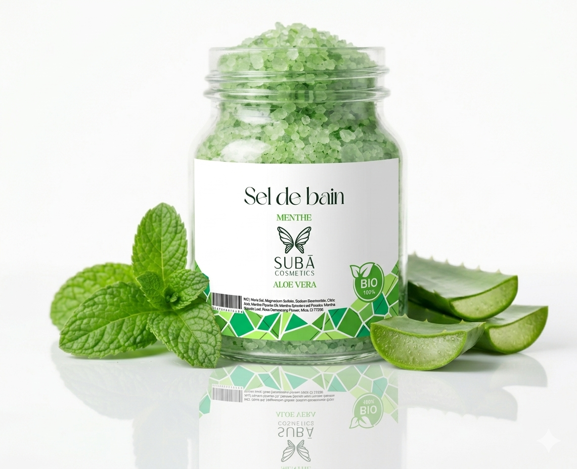 Sels de bain à la menthe