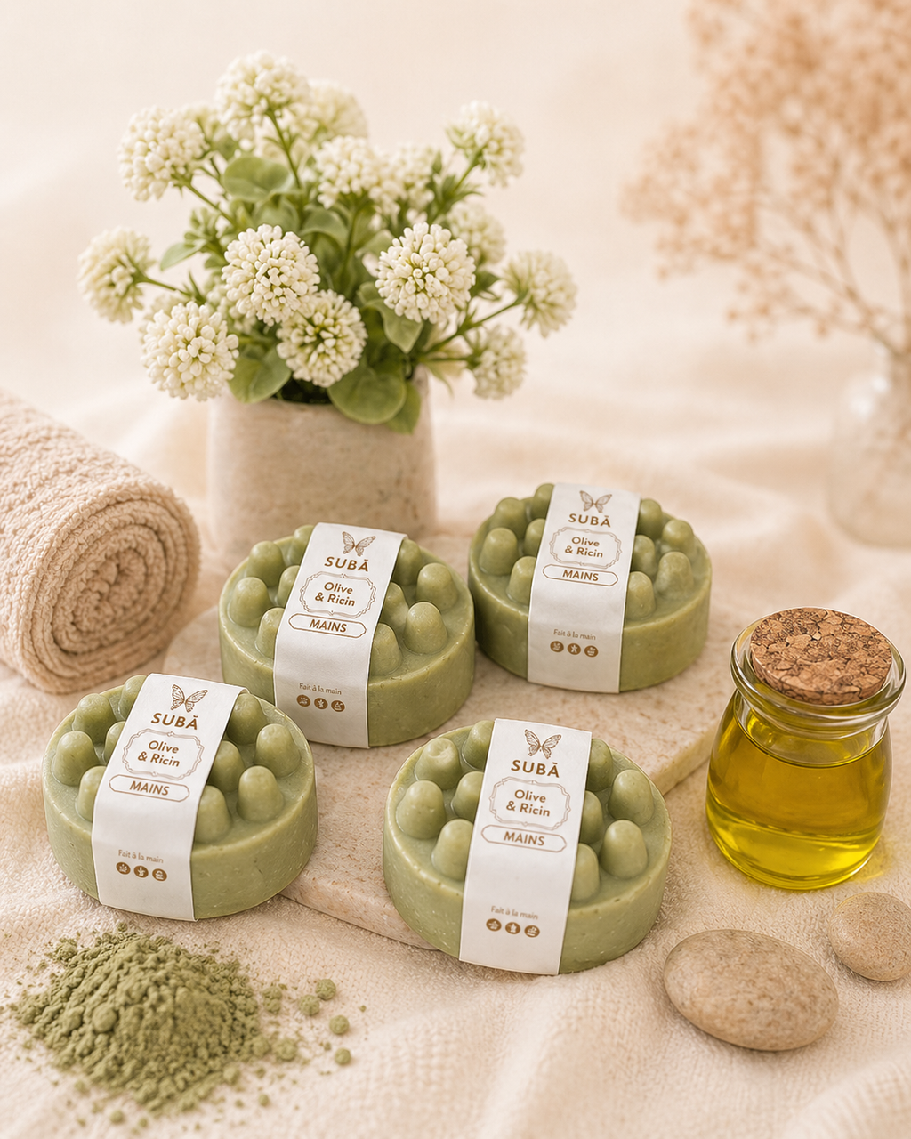 Savon olive pour mains
