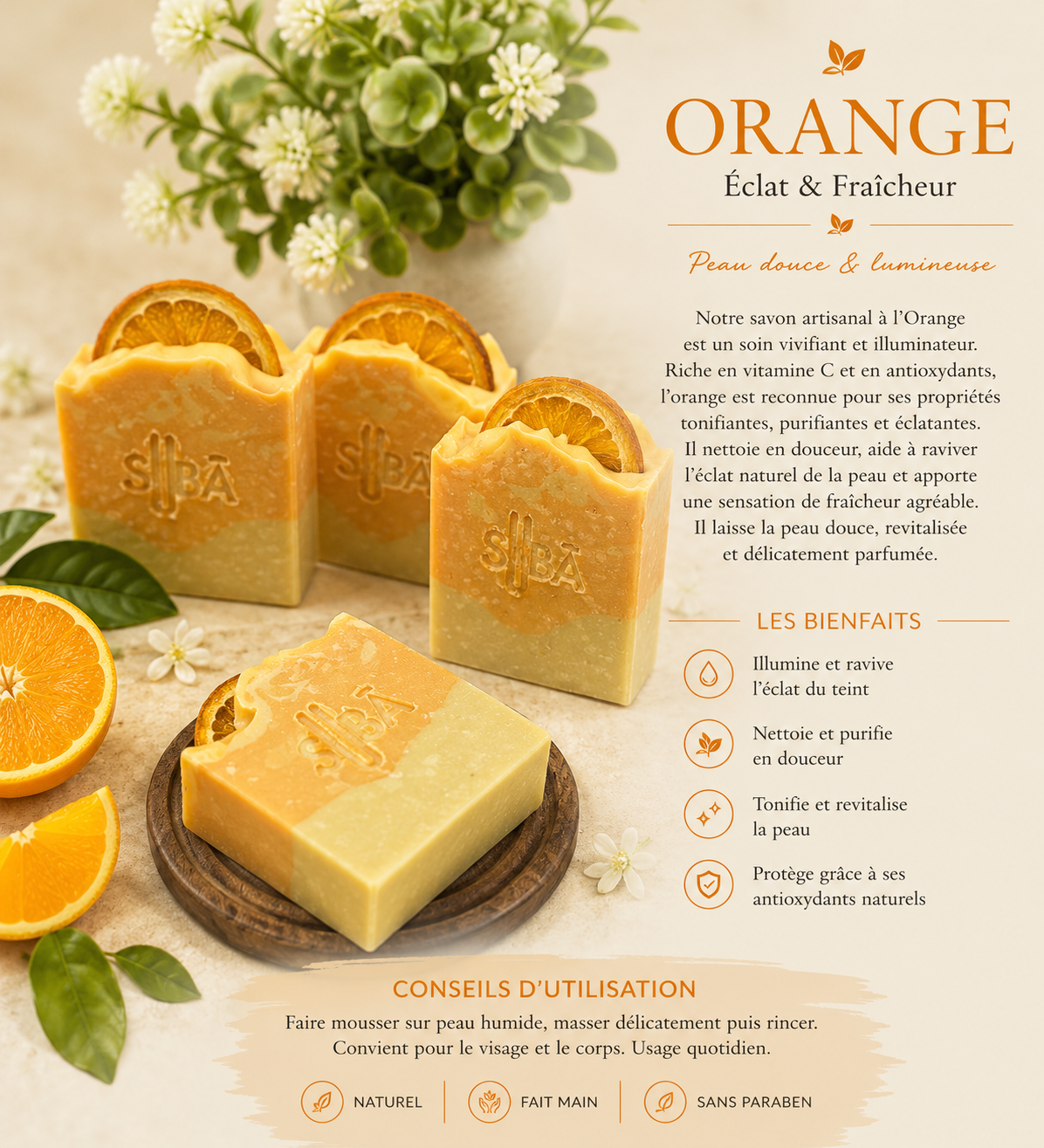 Savon à l'orange