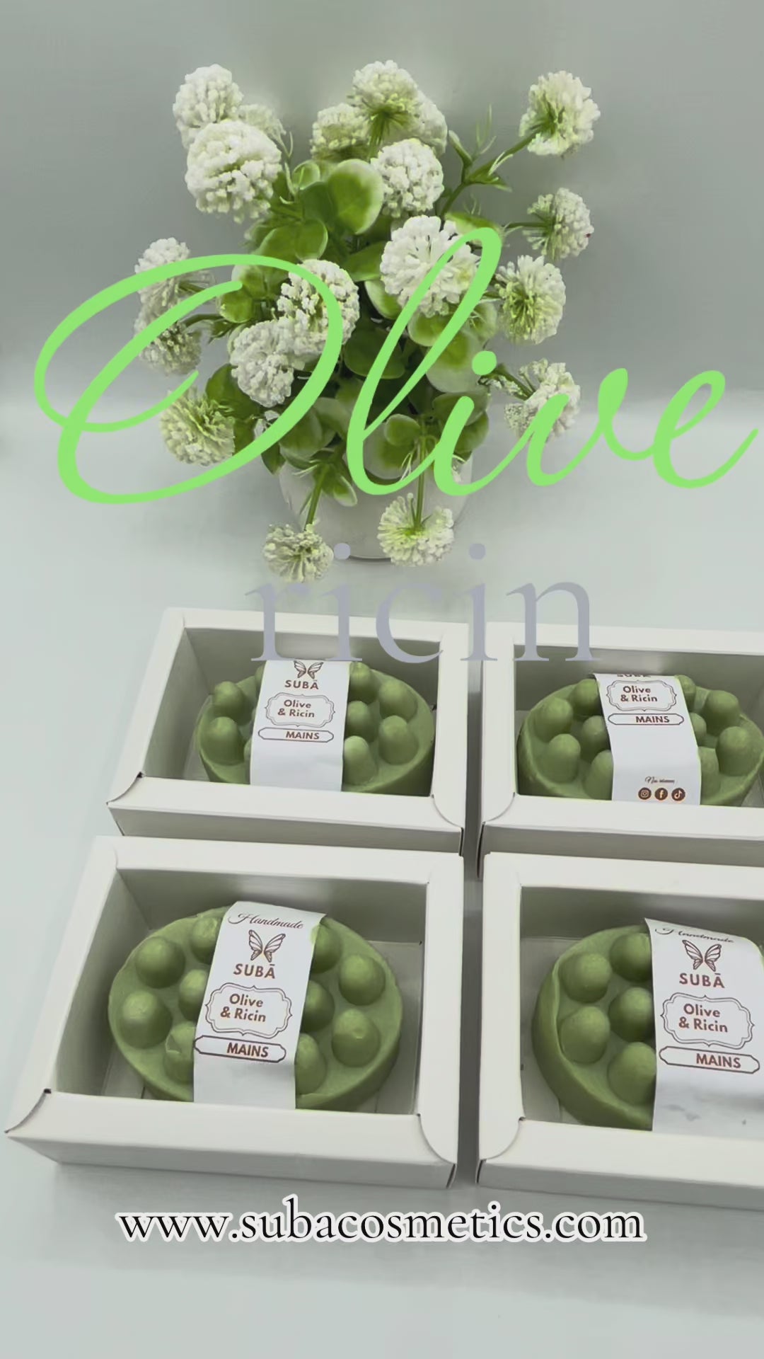 Savon olive pour mains